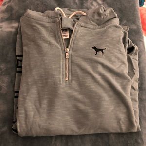VS Pink Quarter ZIP Sweatshirt